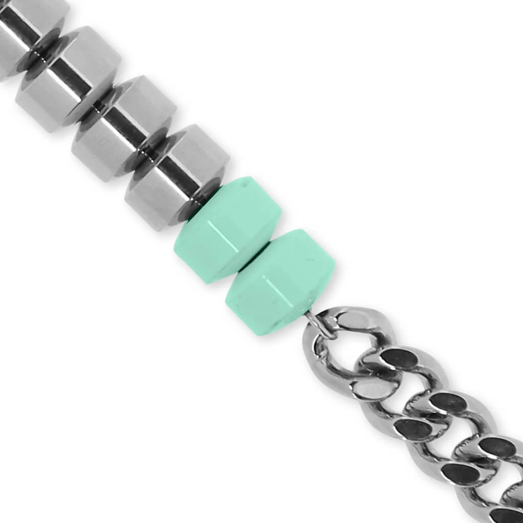 Merge Candy Charm Bracelet - Silver/Sea 4 Merge Candy Charm Bracelet - Silver/Sea - Image 4