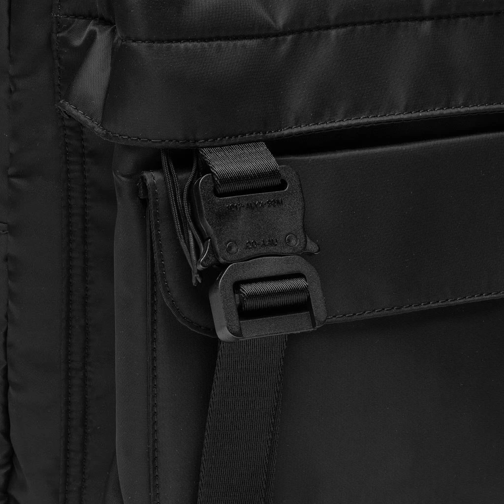 1017 9SM Double Front Pocket Backpack - Black 4 1017 9SM Double Front Pocket Backpack - Black - Image 4