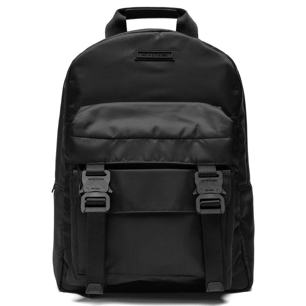 1017 9SM Double Front Pocket Backpack - Black 1 1017 9SM Double Front Pocket Backpack - Black
