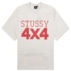Stussy 4x4 Mesh Football Jersey - Bone