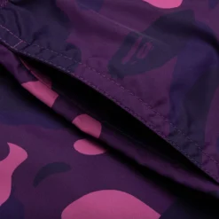 Color Camo Shark Reversible Shorts - Purple -Urban Fashion Sales A Bathing Ape Color Camo Shark Reversible Shorts Purple 001SPJ301017M PUR 07 04 23 Feature KN 7