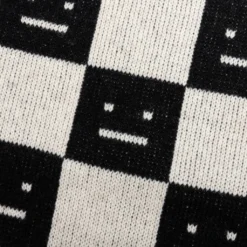 Acne Studios Kids Wool Crewneck Sweater - Black/Oatmeal Beige -Urban Fashion Sales Acne Studios Kids Wool Crewneck Sweater Black Oatmeal Beige D60015 CQK 2