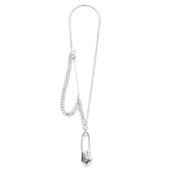 Destroyed Pin Necklaces - Silver