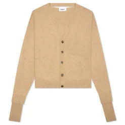 Ambush Oversized Logo Cardigan - Natural
