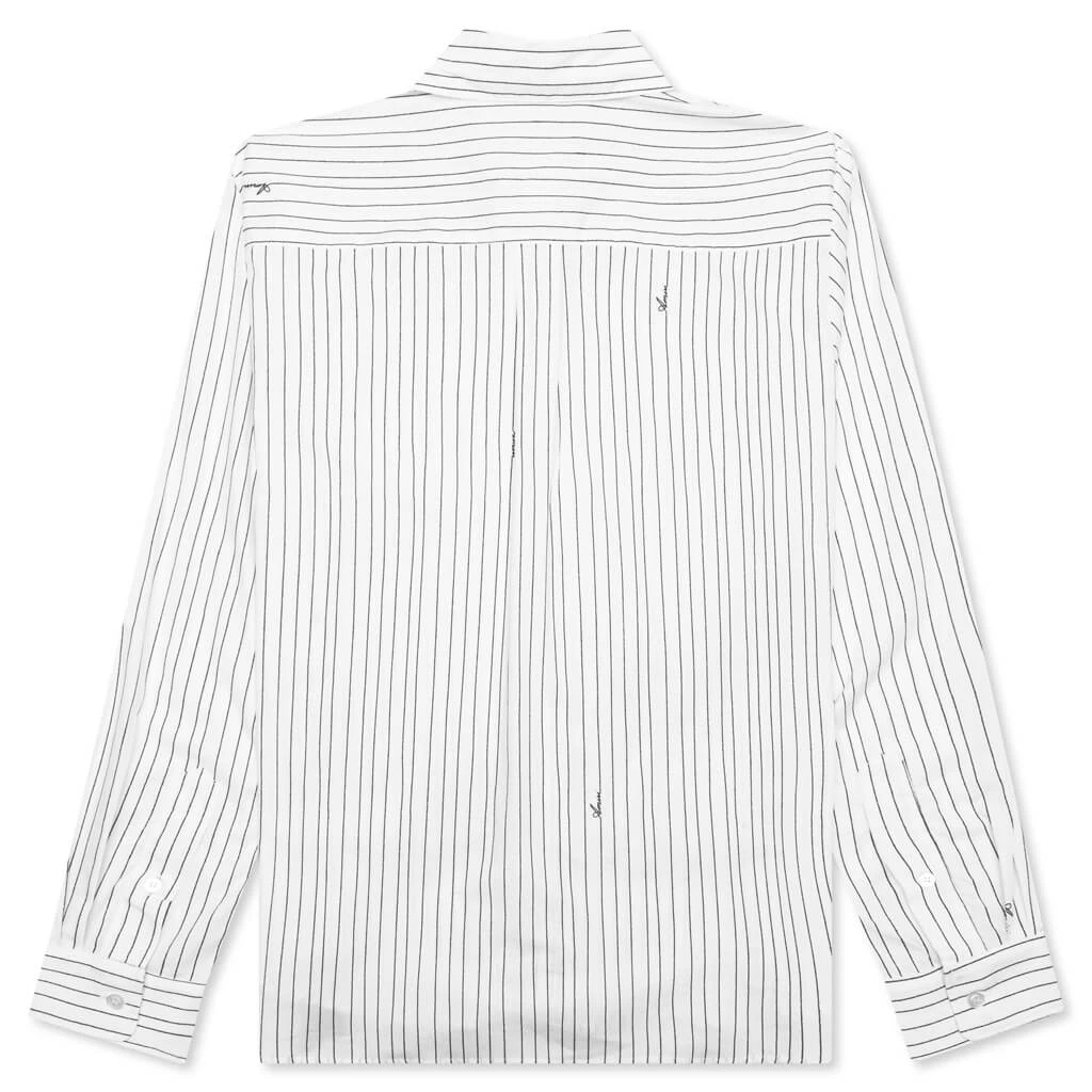 Amiri Script Poplin Shirt - White 2 Amiri Script Poplin Shirt - White - Image 2