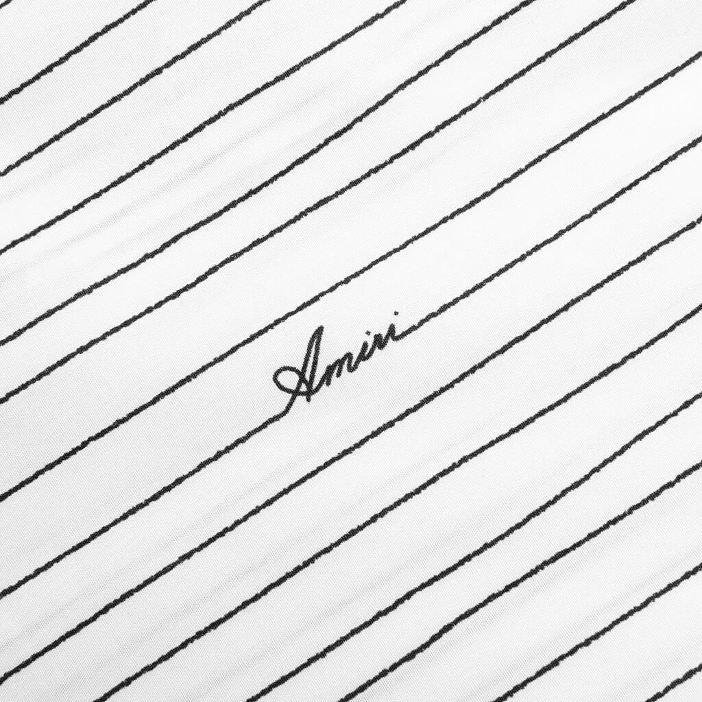 Amiri Script Poplin Shirt - White 4 Amiri Script Poplin Shirt - White - Image 4