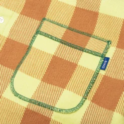 Contrast Stitch Flannel - Yellow/Brown 6 Contrast Stitch Flannel - Yellow/Brown -Urban Fashion Sales Awake NY Contrast Stitch Flannel Yellow Brown AWK SP23 TP002 YEL 05 28 23 Feature KN 5