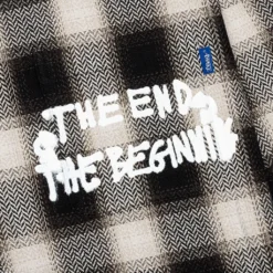 End And Beginning Embroidered Flannel - Cream -Urban Fashion Sales Awake NY End and Beginning Embroidered Flannel Cream AWK FW22 TP003 CRE 11 19 22 Feature DV 6