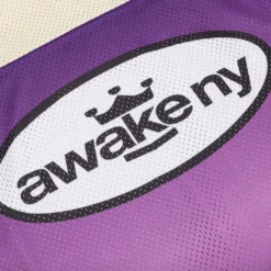 King Logo S/S Jersey - Cream/Purple -Urban Fashion Sales Awake NY King Logo S S Jersey Cream Purple AWK SP23 TP007 CRE 05 31 23 Feature KN 7
