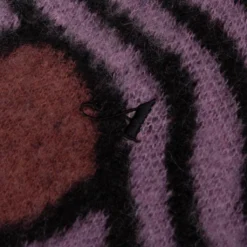 Wavy Jacquard Mohair Cardigan - Pink/Rust -Urban Fashion Sales Awake NY Wavy Jacquard Mohair Cardigan Pink Rust AWK SP23 KN001 PIN 05 31 23 Feature KN 8