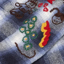 Awake Ombre Plaid Camp Flannel Shirt - Blue 7 Awake Ombre Plaid Camp Flannel Shirt - Blue -Urban Fashion Sales Awake Ombre Plaid Camp Flannel Shirt Blue AWK FW21 TP001 BLU 11 10 2021 01 3