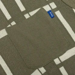 Awake Windowpane Short Sleeve Cardigan - Sand/Light Yellow -Urban Fashion Sales Awake Windowpane Short Sleeve Cardigan Sand light yellow AWK SP22 SW003 SAND 07 25 22 Feature NIKKA