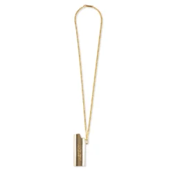Ambush Logo Lighter Case Necklace L - Gold/Gold
