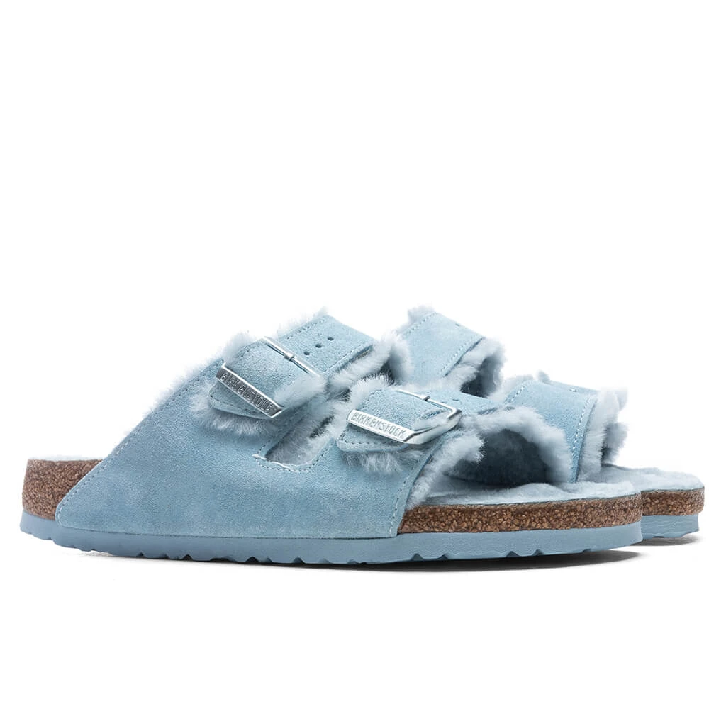 Birkenstock Narrow Arizona Shearling - Light Blue 3 Birkenstock Narrow Arizona Shearling - Light Blue - Image 3