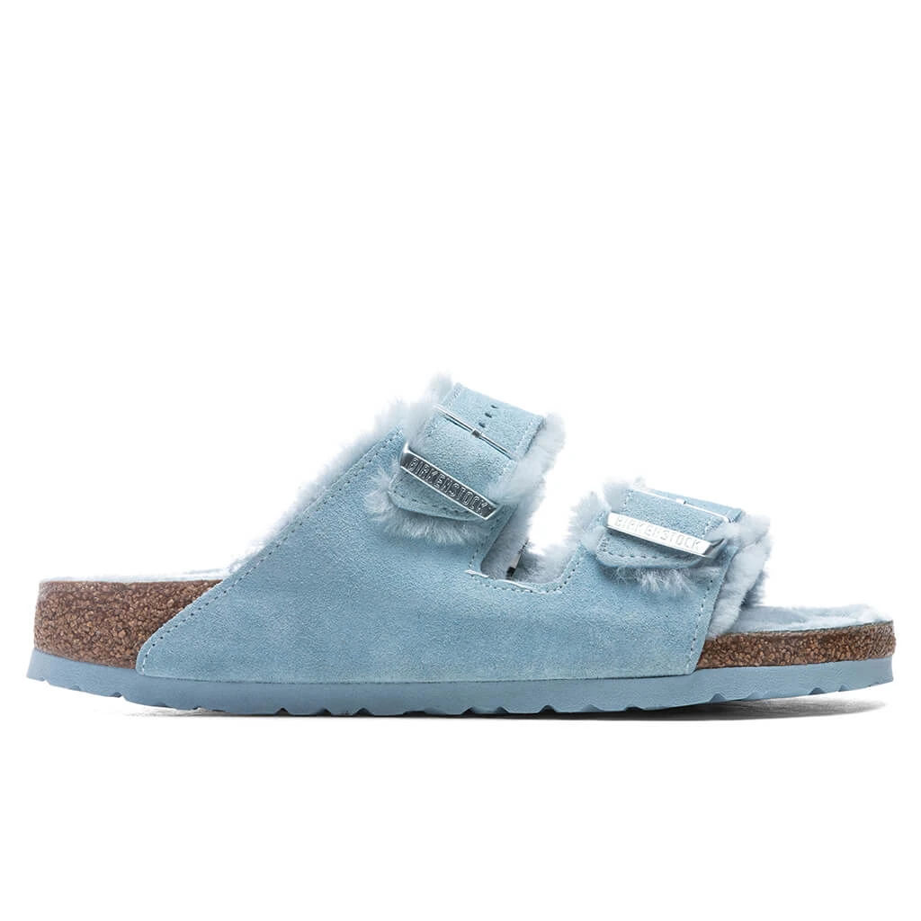 Birkenstock Narrow Arizona Shearling - Light Blue 1 Birkenstock Narrow Arizona Shearling - Light Blue