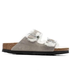 Birkenstock Women's Narrow Arizona Shearling - Stone Coin