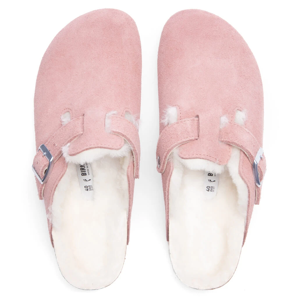 Birkenstock Narrow Boston Shearling - Pink Clay 2 Birkenstock Narrow Boston Shearling - Pink Clay - Image 2