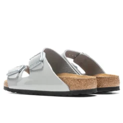 Birkenstock Women's Arizona Birko-Flor - Patent Alloy -Urban Fashion Sales Birkenstock Women s Arizona Birko Flor Patent Alloy 1020620 3