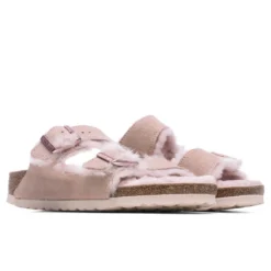 Birkenstock Women's Narrow Arizona Shearling - Light Rose -Urban Fashion Sales Birkenstock Womens Narrow Arizona Shearling Light Rose 1020389 11 10 2021 01 2