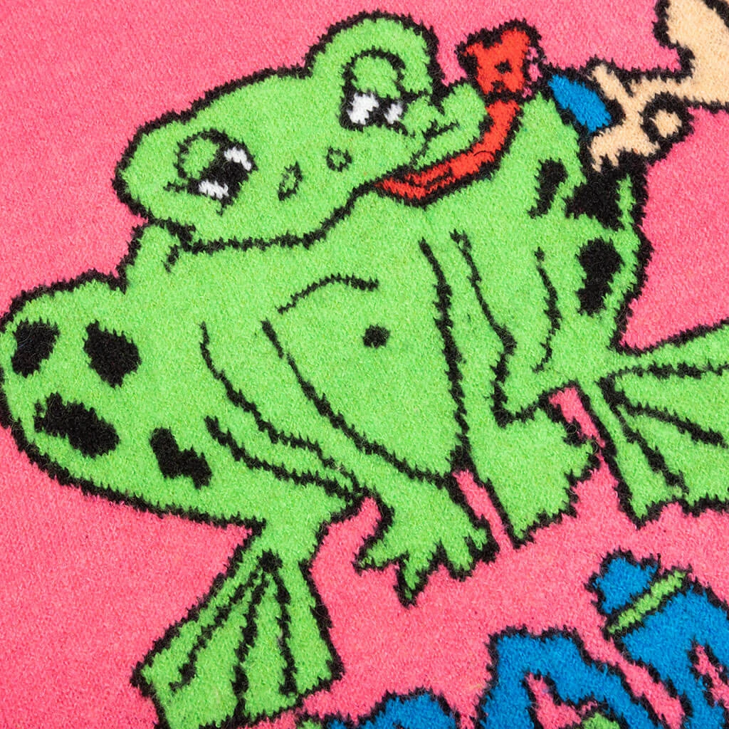 Buddies Sweater - Fuchsia 3 Buddies Sweater - Fuchsia - Image 3