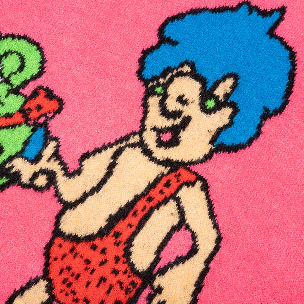 Buddies Sweater - Fuchsia 4 Buddies Sweater - Fuchsia - Image 4