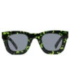 Elia Sunglasses - Black/Green Tortoise