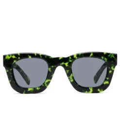 Elia Sunglasses - Black/Green Tortoise