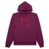Helmut Lang Scribble Logo Hoodie - Raspberry