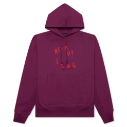 Helmut Lang Scribble Logo Hoodie - Raspberry