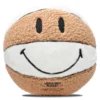 Chinatown Smiley Sherpa Basketball Pillow - Tan