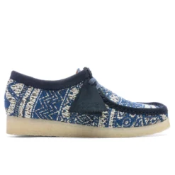 Clarks Wallabee - Blue Fabric
