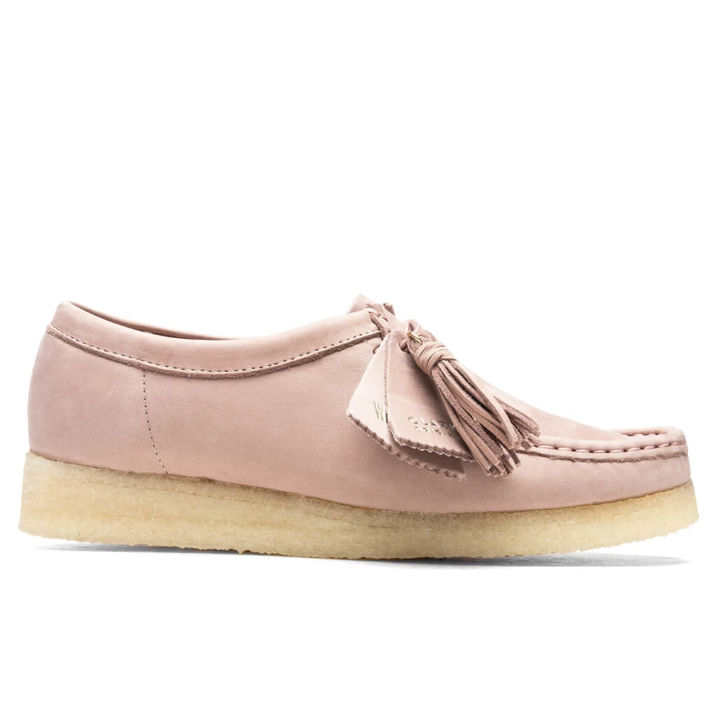 Clarks Wallabee - Blush Pink Lea 1 Clarks Wallabee - Blush Pink Lea