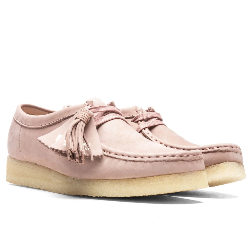 Clarks Wallabee - Blush Pink Lea 2 Clarks Wallabee - Blush Pink Lea - Image 2