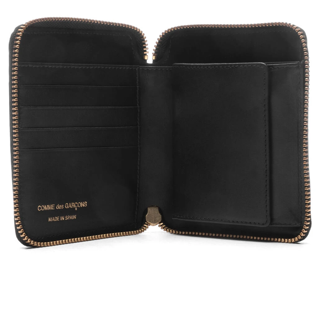 Comme Des Garcons SA2100EF Embossed Forest Wallet - Black 2 Comme Des Garcons SA2100EF Embossed Forest Wallet - Black - Image 2