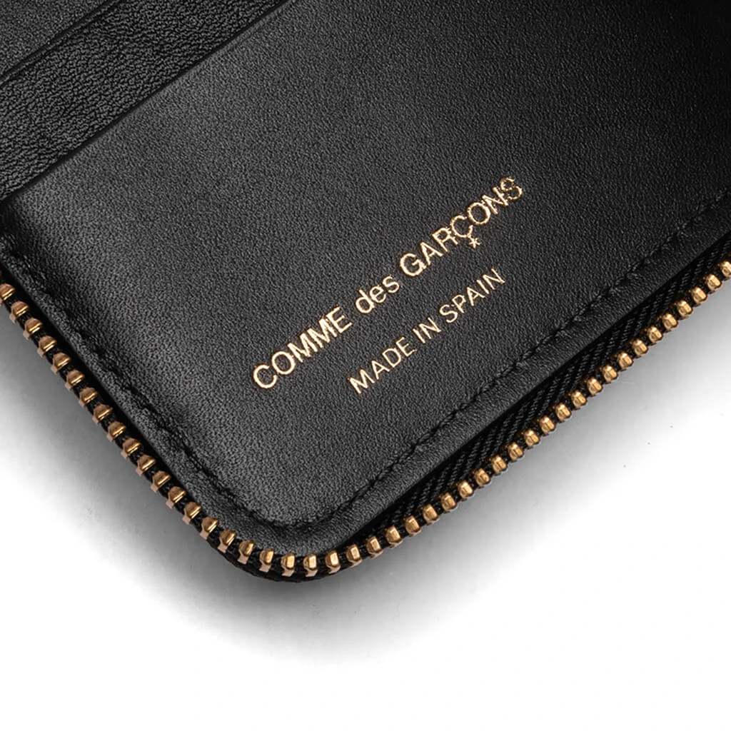 Comme Des Garcons SA2100EF Embossed Forest Wallet - Black 4 Comme Des Garcons SA2100EF Embossed Forest Wallet - Black - Image 4