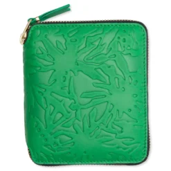 Comme Des Garcons SA2100EF Embossed Forest Wallet - Green