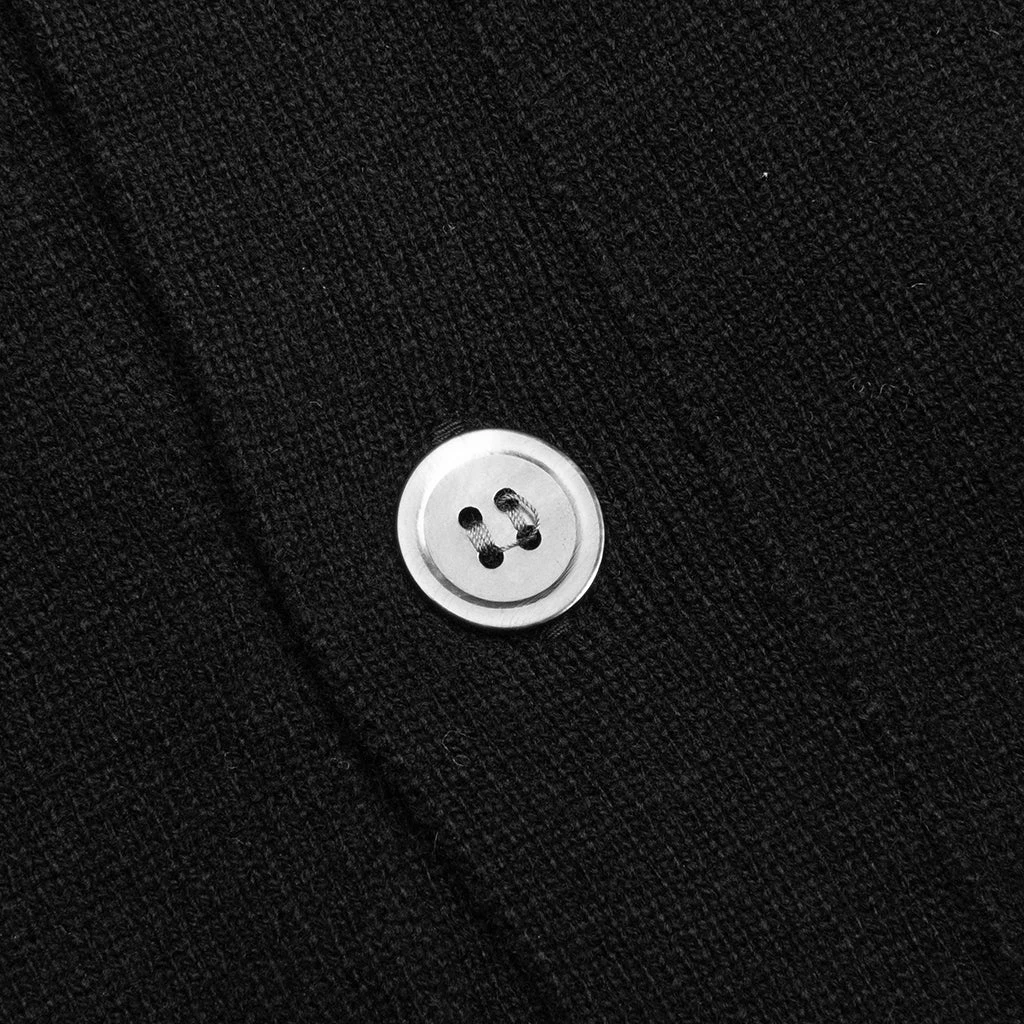 V-Neck Cardigan - Black 4 V-Neck Cardigan - Black - Image 4