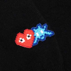 Comme Des Garcons PLAY X The Artist Invader Button Cardigan - Black -Urban Fashion Sales Comme des Garcons PLAY x the Artist Invader Button Cardigan Black AZ N088 051 1 09 23 23 Feature KN 5 scaled