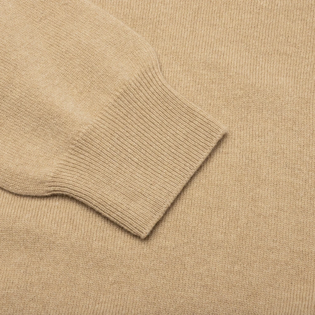 Comme Des Garcons PLAY X The Artist Invader Cardigan - Camel 4 Comme Des Garcons PLAY X The Artist Invader Cardigan - Camel - Image 4