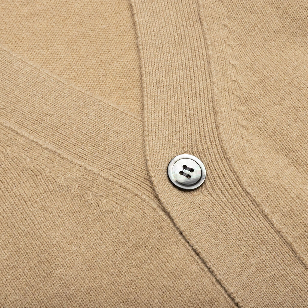 Comme Des Garcons PLAY X The Artist Invader Cardigan - Camel 5 Comme Des Garcons PLAY X The Artist Invader Cardigan - Camel - Image 5