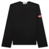 Comme Des Garcons PLAY X The Artist Invader Women's L/S Tee - Black