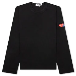 Comme Des Garcons PLAY X The Artist Invader Women's L/S Tee - Black