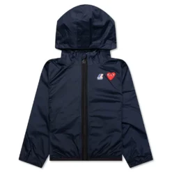Comme Des Garcons Play X K-Way Kids Full Zip Jacket - Navy