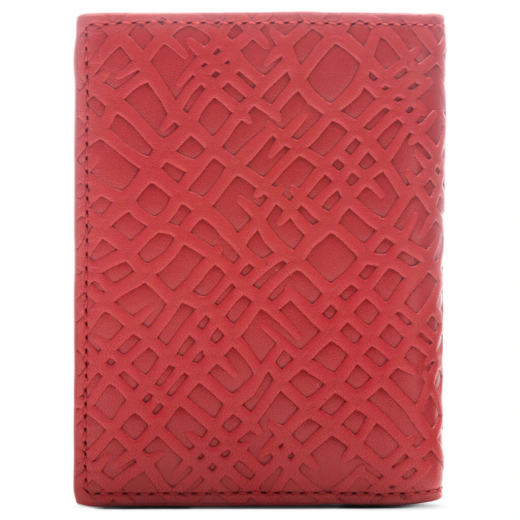 Comme Des Garcons Roots Wallet - Red 3 Comme Des Garcons Roots Wallet - Red - Image 3