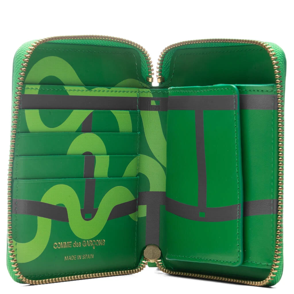 Comme Des Garcons SA2100RE Ruby Eyes Wallet - Green 2 Comme Des Garcons SA2100RE Ruby Eyes Wallet - Green - Image 2