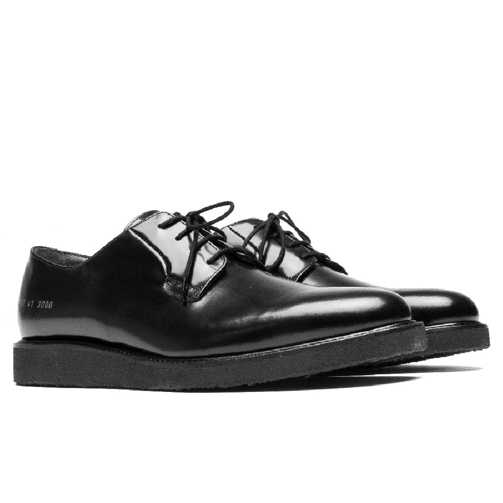 Common Projects Derby Shine - Black/Black 2 Common Projects Derby Shine - Black/Black - Image 2