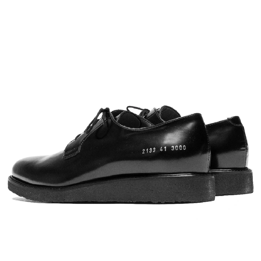 Common Projects Derby Shine - Black/Black 3 Common Projects Derby Shine - Black/Black - Image 3