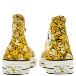Converse X Peanuts Chuck 70 Hi - Soba/Zinc Yellow/Topaz Gold -Urban Fashion Sales Converse x Peanuts Chuck 70 Hi Soba Zinc Yellow Topaz Gold A01871C 05 24 22 Feature VR 4