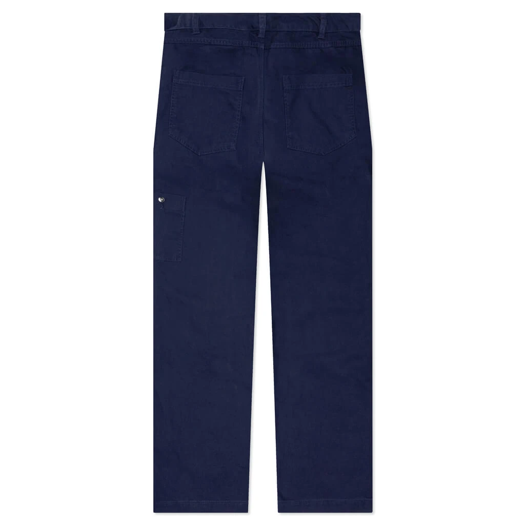 Nike Life Double Front Trousers - Midnight Navy/White 2 Nike Life Double Front Trousers - Midnight Navy/White - Image 2