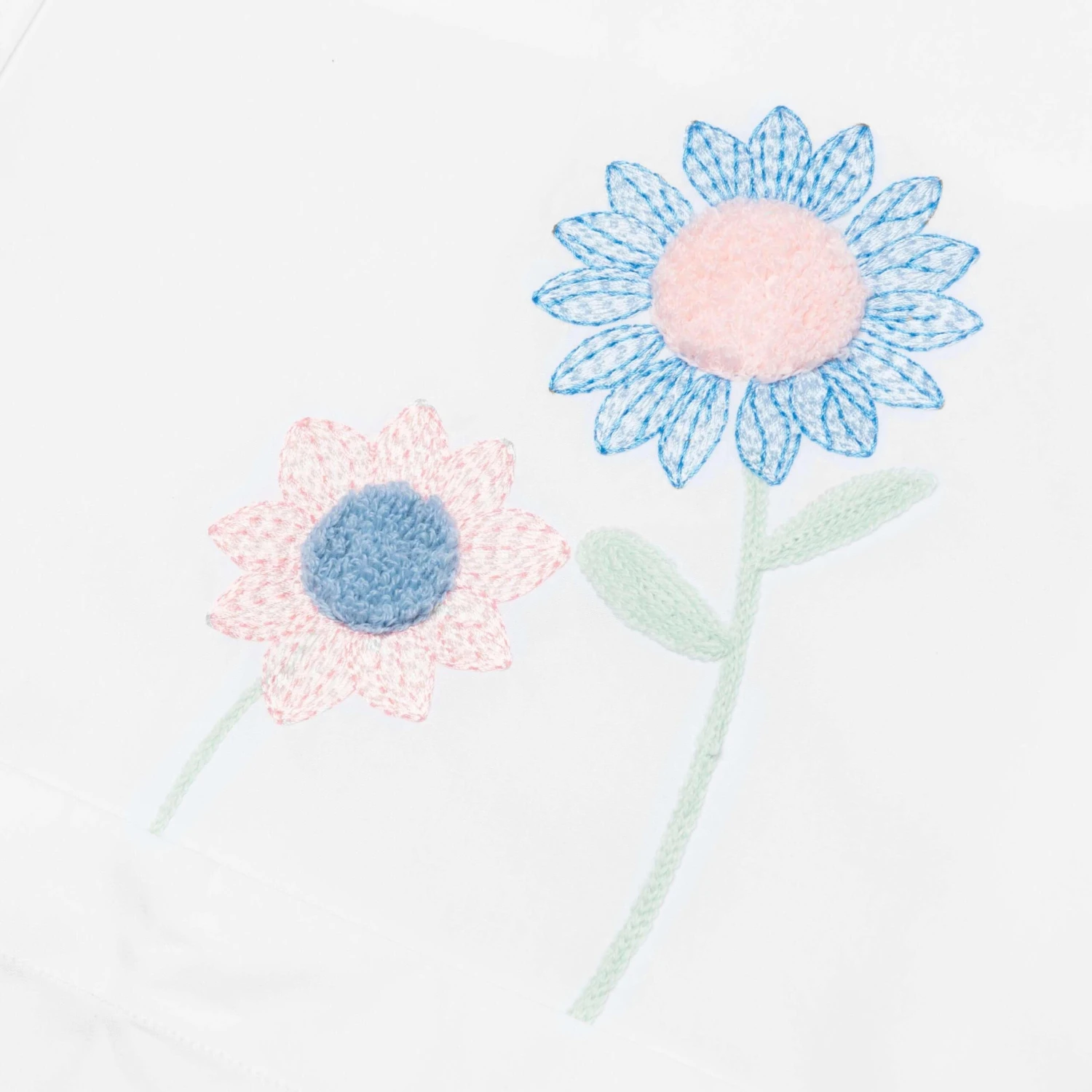 Oversized L/S Shirt W/ All Over Embroidery - White 3 Oversized L/S Shirt W/ All Over Embroidery - White - Image 3